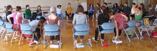 Students at the Alexander Technique class